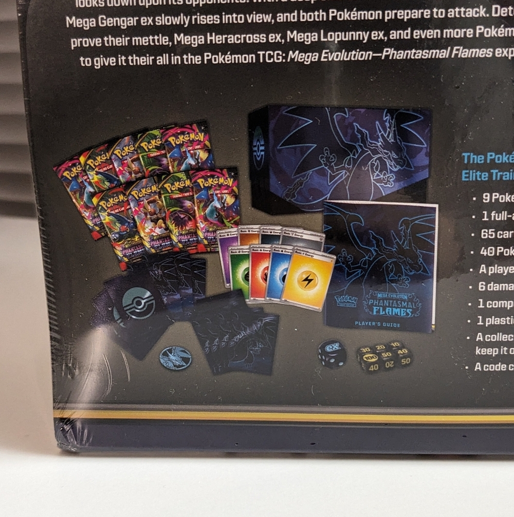 🔥 NEW Phantasmal Flames Elite Trainer Box ETB Pokemon Cards Factory Sealed 🔥 - Picture 8 of 9